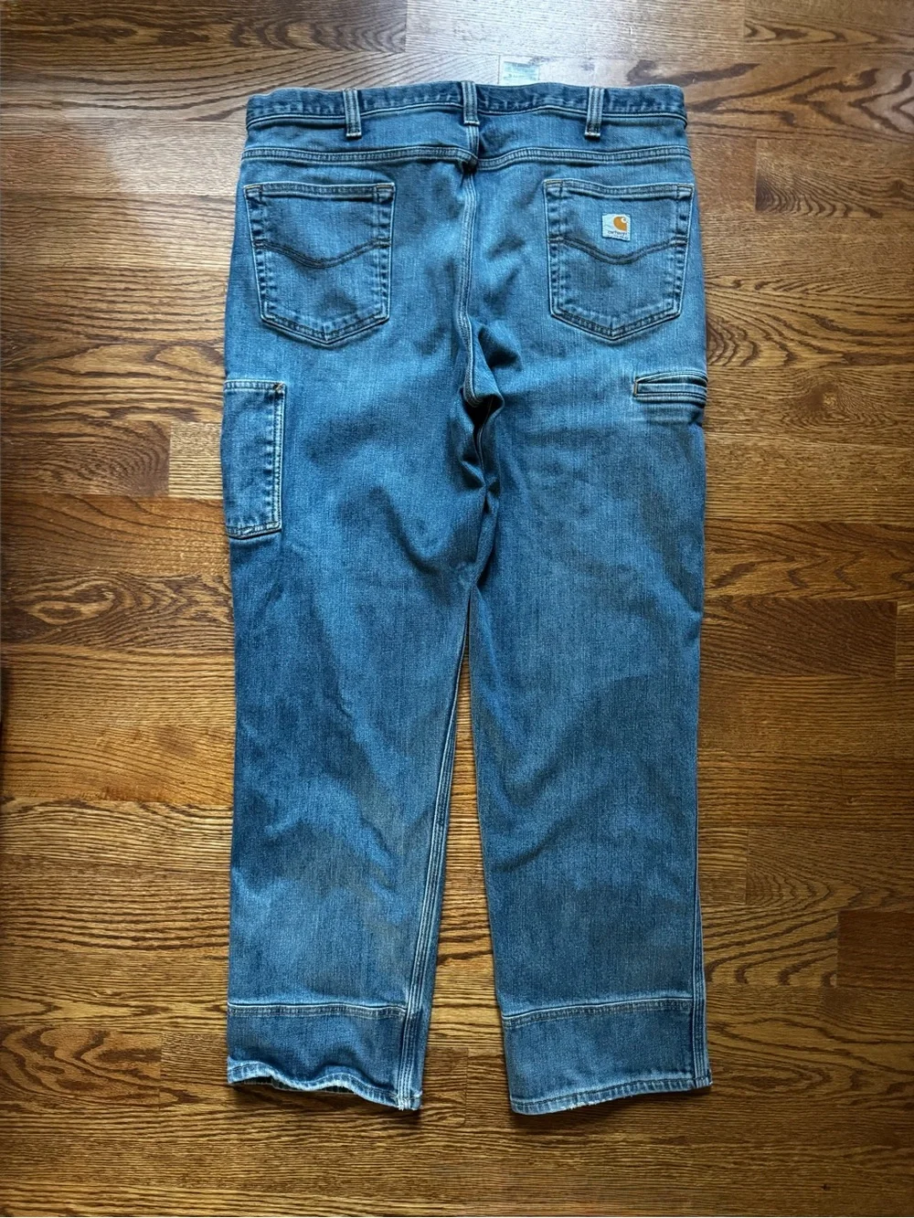 Carhartt Men’s 38x32 Blue Denim Utility Carpenter Work Jeans